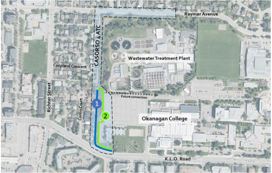 Casorso 4 Project Update Casorso Active Transportation Corridor Get